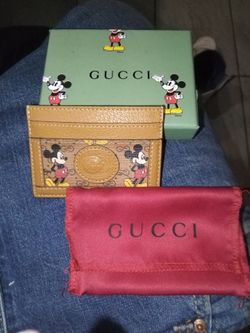 Mickey mouse gucci card holder