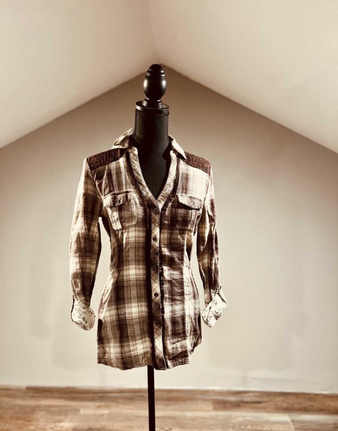 NWT Maurice’s Plaid Top - S