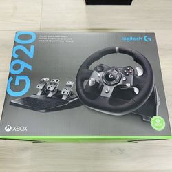 Logitech G920 Driving Force Racing Wheel And Pedals For Xbox Series X/S Xbox one ,PC ( Brand New )