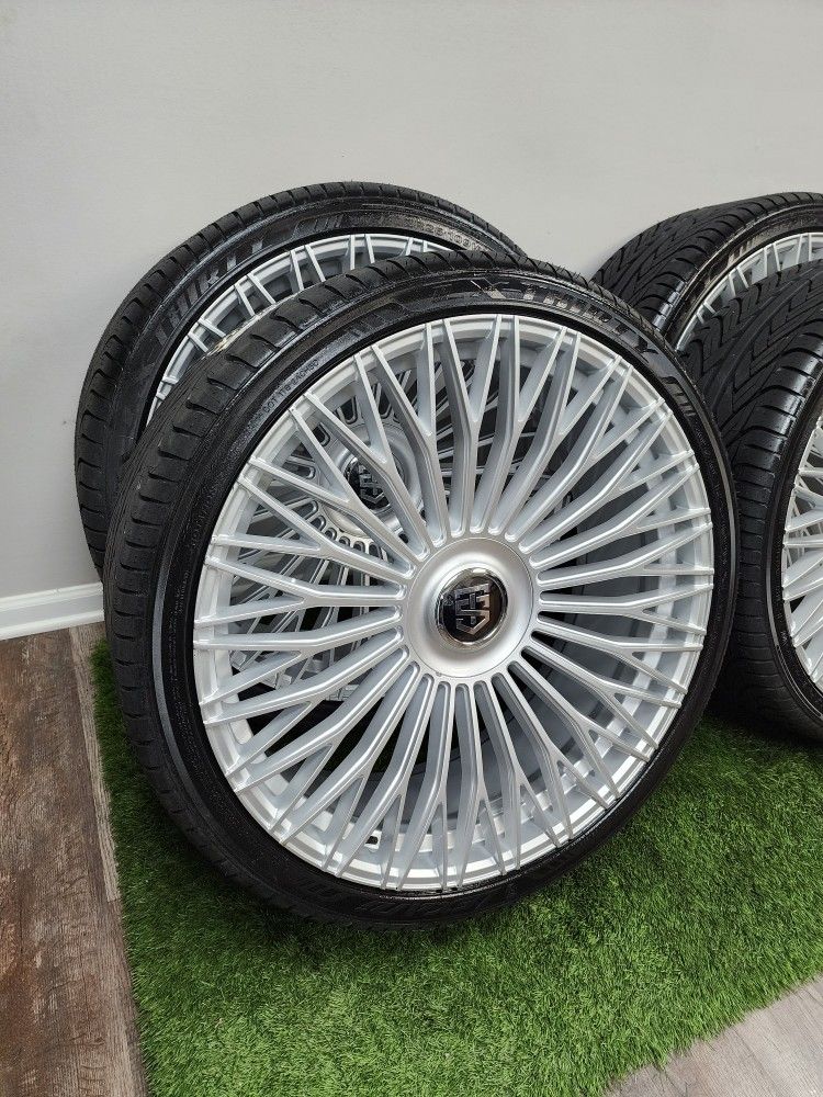 New 26 Inch Tis Wheels With Tires 6 Lug Universal