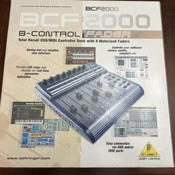 Behringer BCF2000 B-CONTROL FADER USB MIDI Controller Motorized Faders 