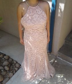 Nude pink mermaid dress