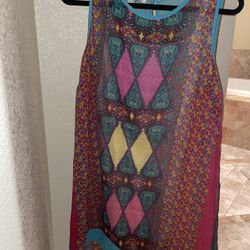 Multi Colored Boho Dress