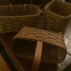Longaberger Set Of 3 Retired