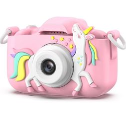 Kids Camera Toys for 3-8 Year Old Girls Boys,Children Digital Video Camcorder Camera with Cartoon Soft Cover, Best Chritmas Birthday Festival Gift