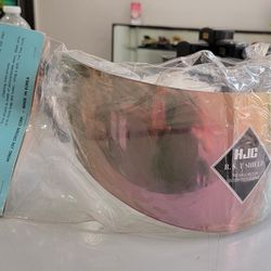 Vintage HJC Pink R.S.T Helmet Shield.