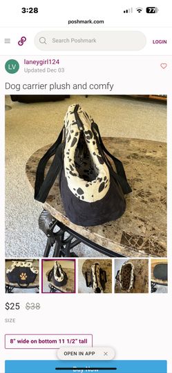 Plush Dog Carrier