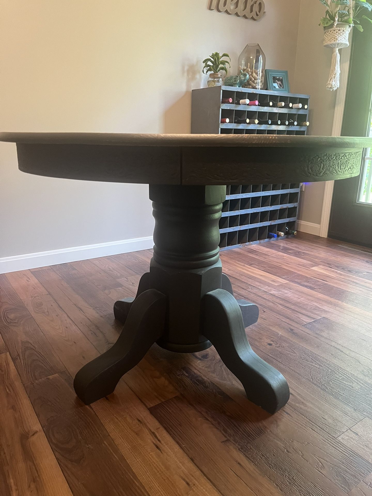 Distressed Black Kitchen Table