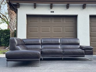 🛋️ Sofa/Couch Sectional - Real Leather - Brown - Delivery Available 🚛