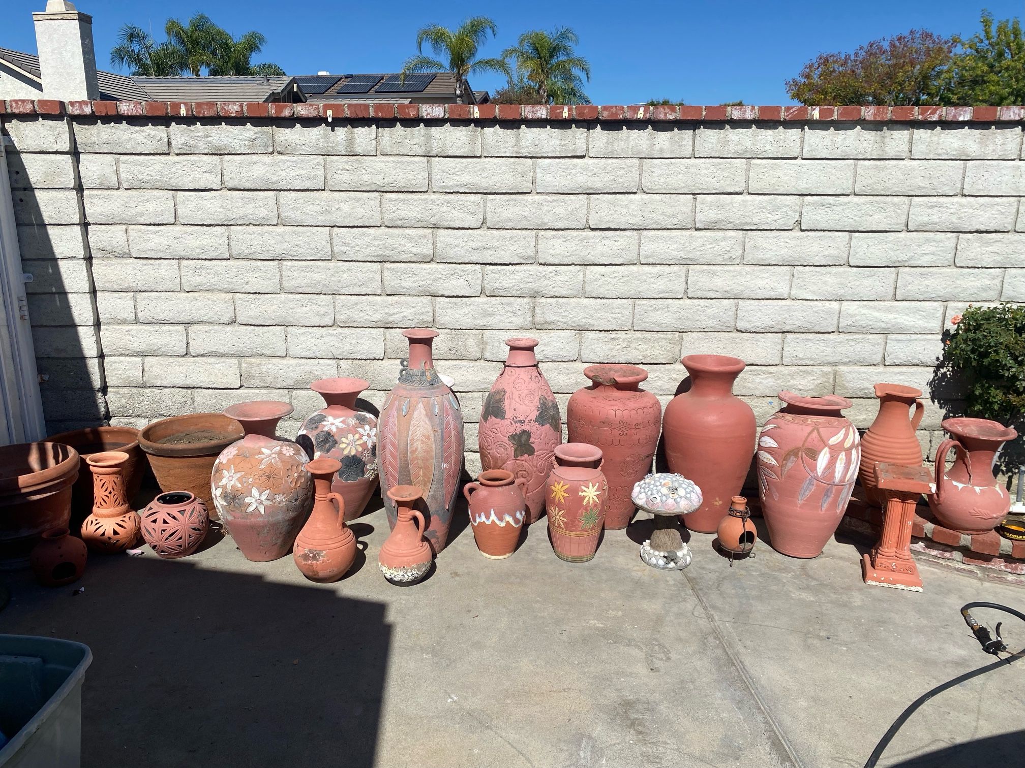 Tons If Pottery Yard Art 