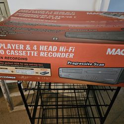 Magnavox VHS & DVD Player/RemoteNew In Box. Never Been Opened