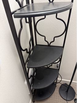 Black Corner Shelf / Display Rack – Great Condition