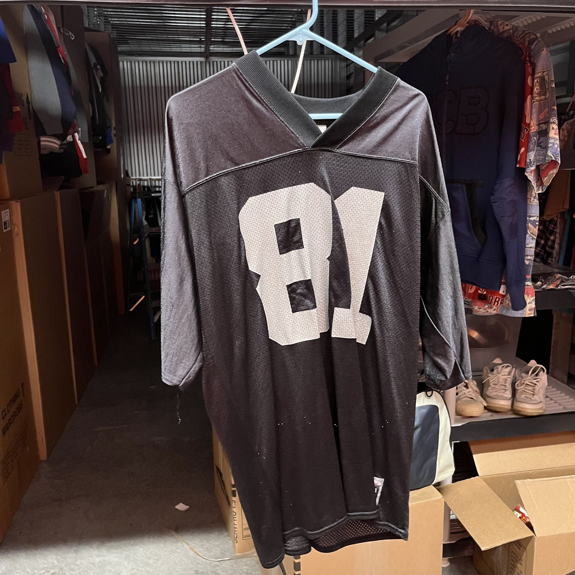 Tim Brown Oakland Raiders Reebok Jersey Black Large vintage 90s
