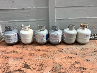 Empty propane tanks