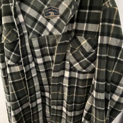Unisex Long Sleeve Flannel Button Down With Two Front Button Pockets Brand New Never Been Worn 