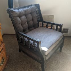 Vintage Cane Back Accent Chair