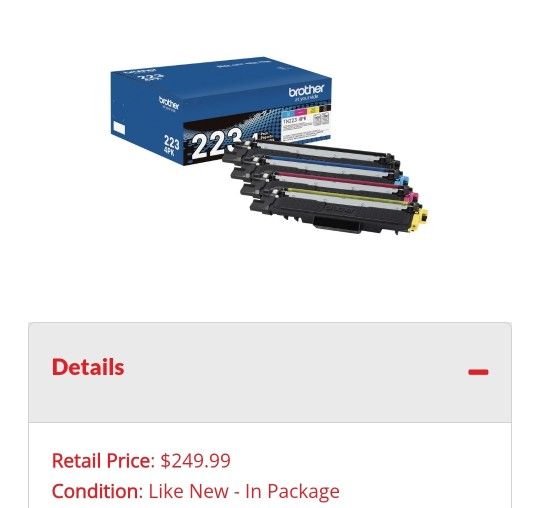 Toner Cartridges 4 Pack Different Colors