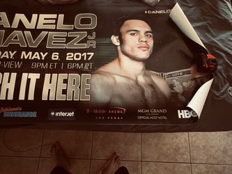 Canelo Chavez jr vinyl poster
