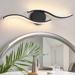 JIAJIACIMI Black Bathroom Vanity Light Bar, 24 Inch, 5-Color Selectable