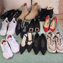 11 Pair Of Woman Shoes On Sale