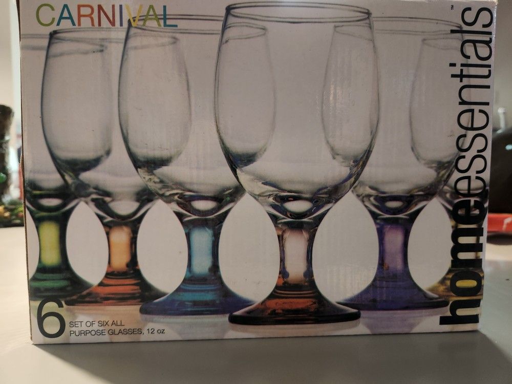 Carnival Set Of 6 Glasses