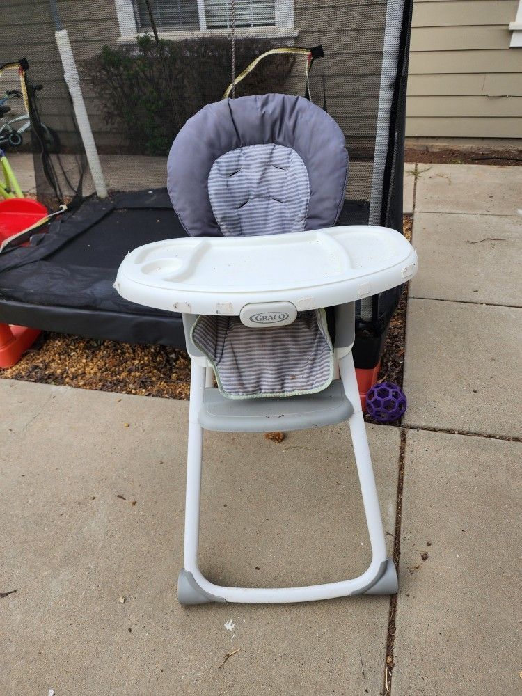 Graco High Chair Grey Used