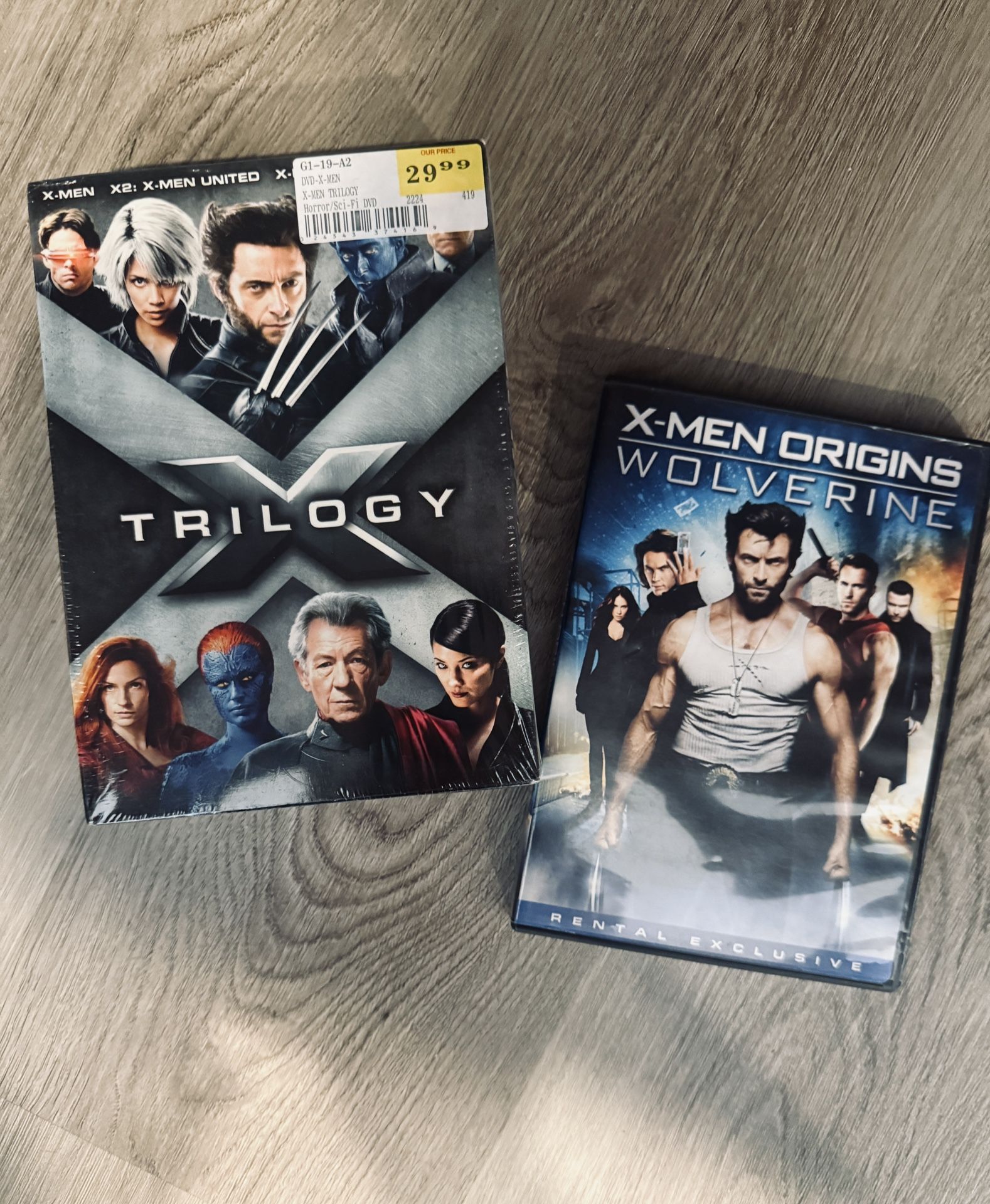 X-Men Trilogy & Wolverine (DVD Like New)