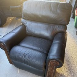 Leather recliner
