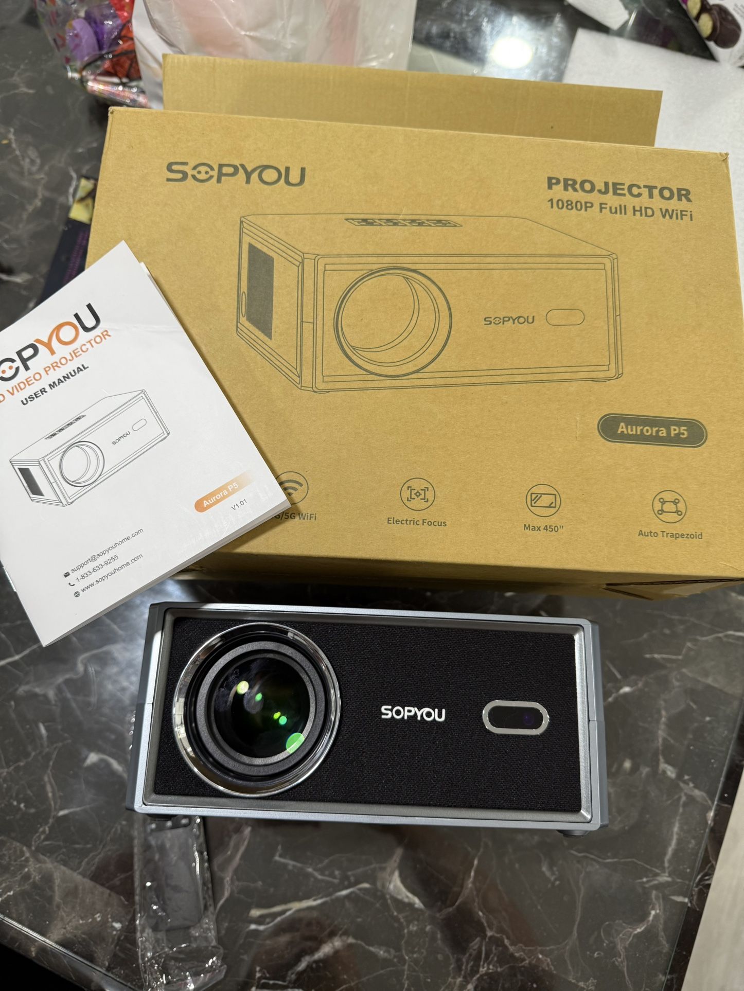 SOPYOU PROJECTOR 1080P FULL HD WIFI