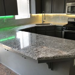 Granite  Backsplash  Cabinets Cabinet Paint  Lighting 