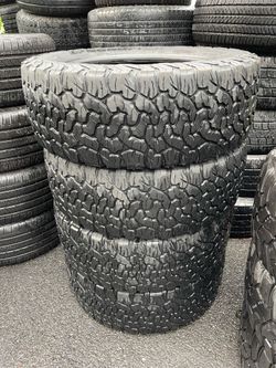 LT 265/60R20 BFGoodrich 265/60/20LT set of 4 matching used tires in great condition 400$ for 4 tires plus tax. Mount available but not included. Wheel