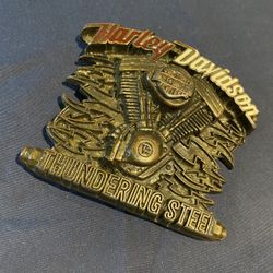 Vintage Harley Davidson Belt Buckle In Great Condition 