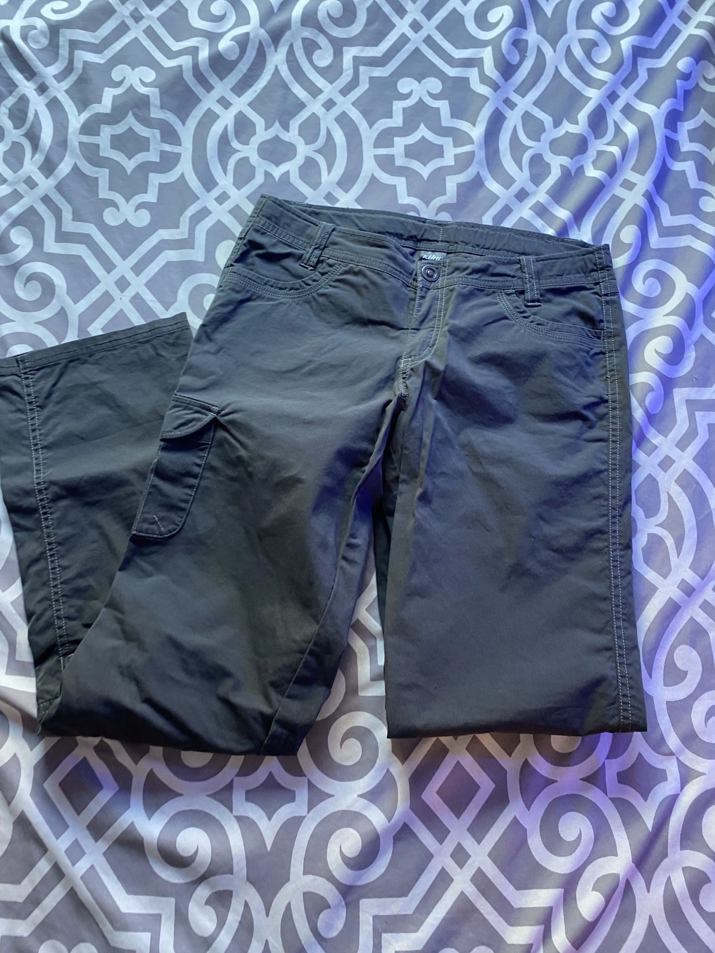 Kuhl Active Hiking Pants Grey Size XL 16 Kids Outdoors Camping