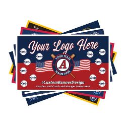 Little League Or AYSO Custom Team Banner 3ft x 5ft High-Quality Outdoor UV Vinyl All Weather Banner

 