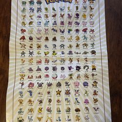 22x34 Pokémon Chart 