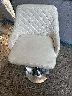 All white highrise profile chair