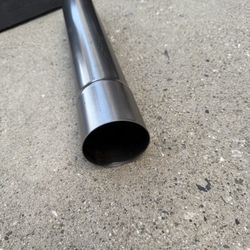 18 Inch Straight Tube DIY Exhaust Tubing,3" OD,Universal Fit,Mild Steel