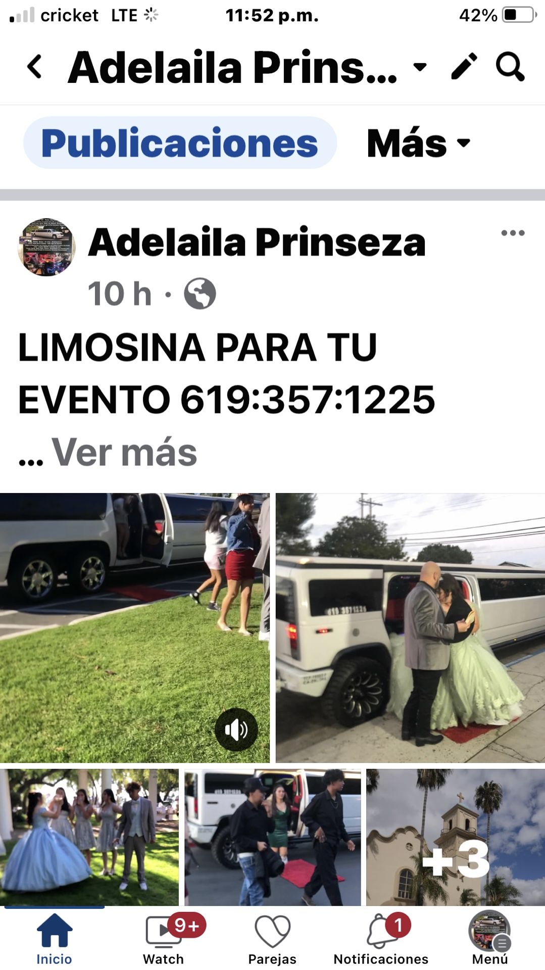 LIMOUSINE PARA TU EVENTO 619:357:1225 RESERVA 