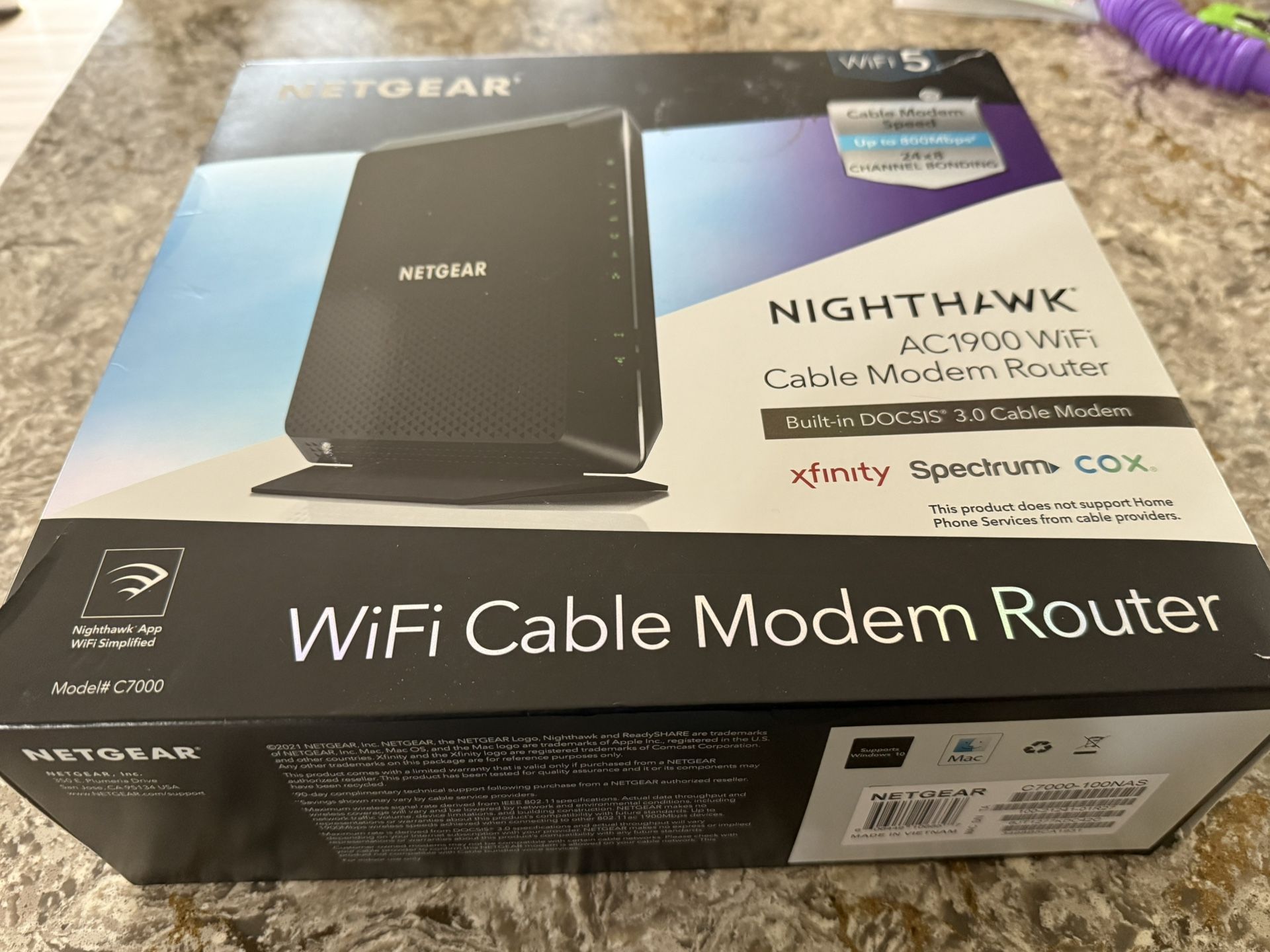 WiFi Cable modem Router- Unused