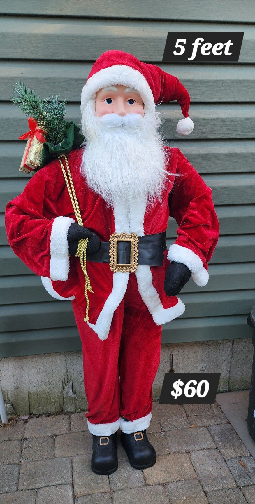 5 Ft Santa Decor