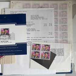 Original Elvis Presley Commemorative Stamp Set - Complete Collection