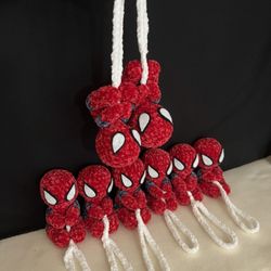 Handmade Crochet Hanging Spider-Man 