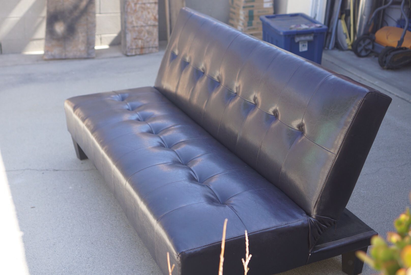 Leather Couch/Futon