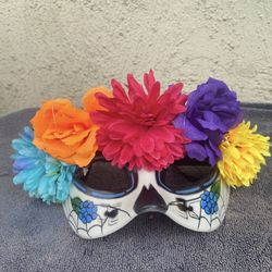 Day Of The Dead Floral Face Mask..