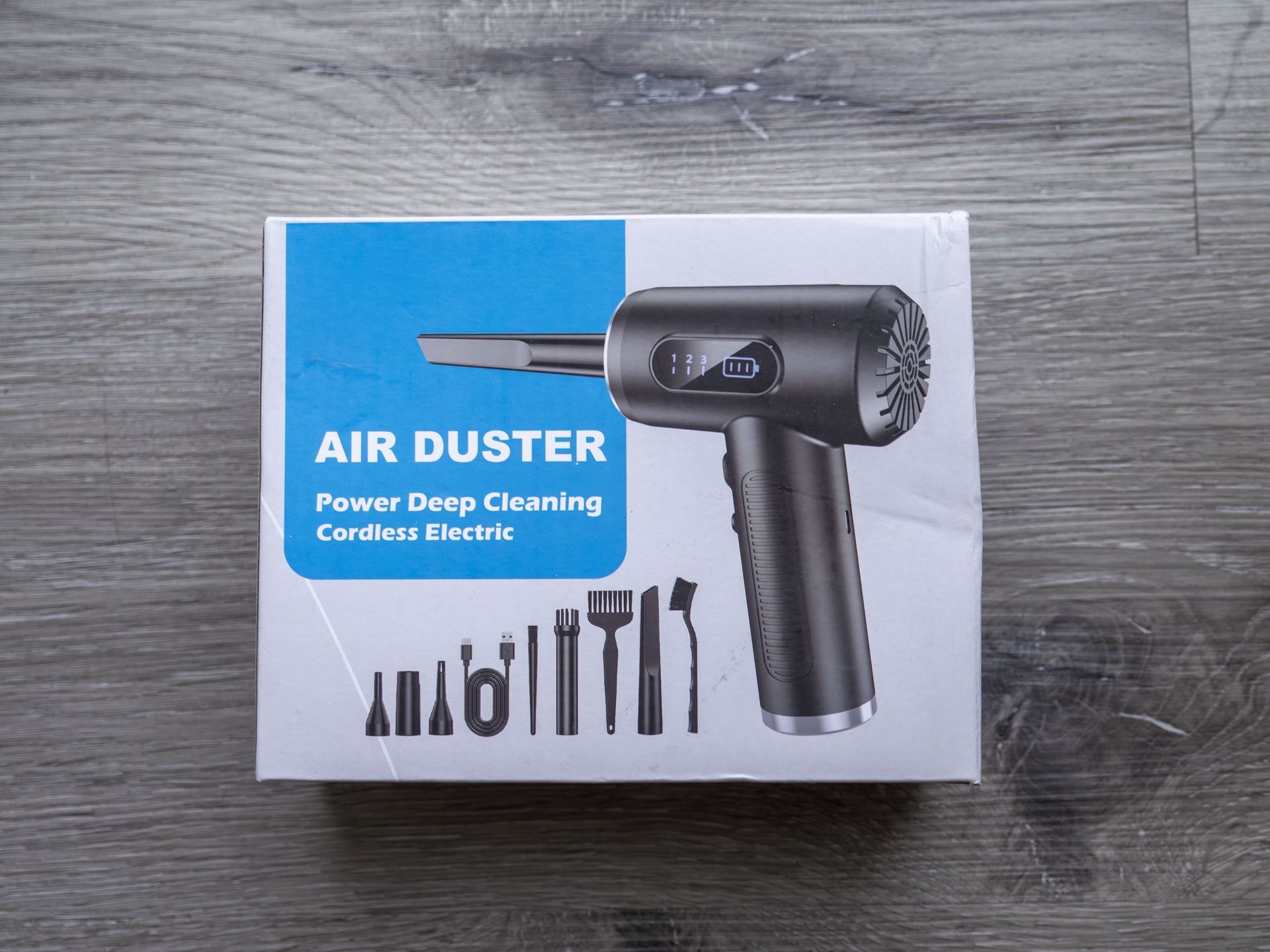 Fresmol Electric Air Duster - Open Box - 100,000 RPM, 3-Speed, LED, Replaces Can