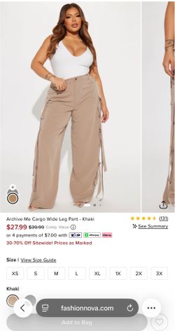 Cargo wide leg Size M