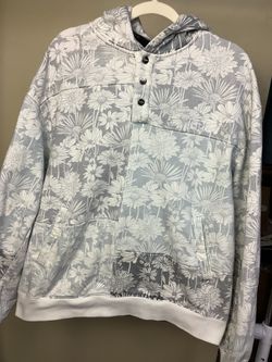 Kith Aster Floral Williams 4 Hoodie Preowned Small Stain At The Sleeve 