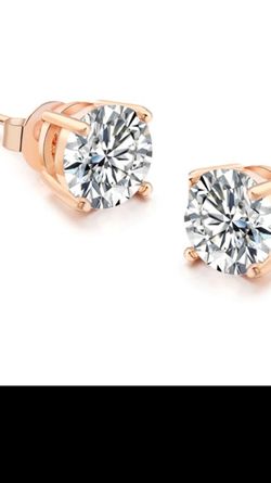 Rose gold Rhinestone earrings! Brand new!