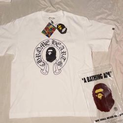 White Chrome x Bape T-shirt (BRAND NEW)