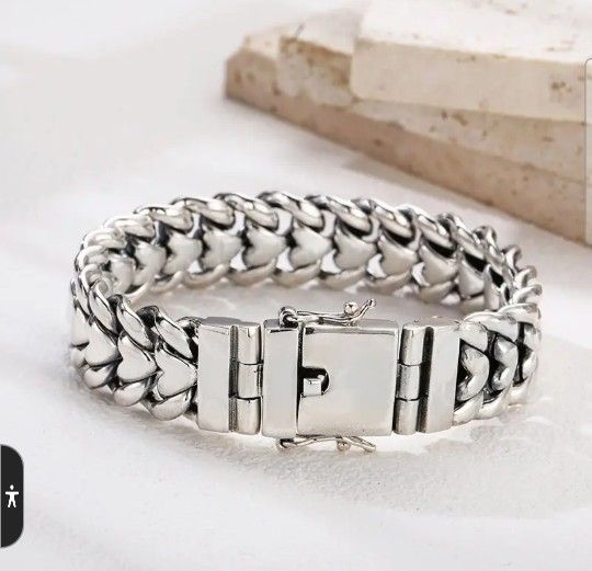 92 5 Sterling Silver Cuba Link Bracelet
